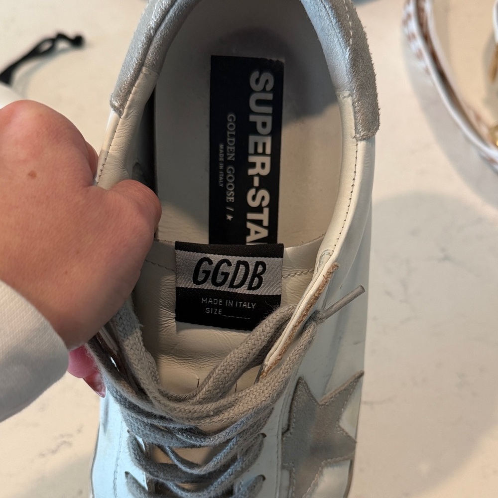 Golden Goose White and Gray Sneakers - Picture 3 of 3